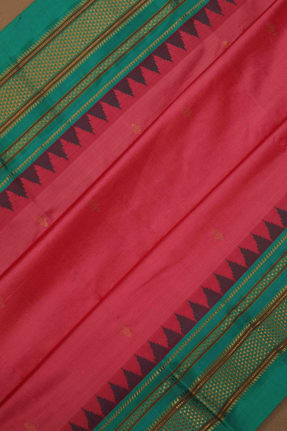 Image of Narayanpet Silk Pink Saree